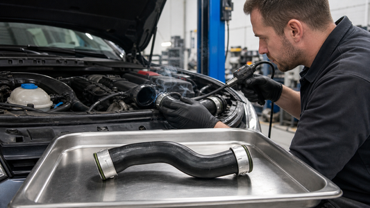 5N0145832S 5N0145832D Right Intercooler Pressure Pipe workshop diagnosis and OE fitment check | Partly Works