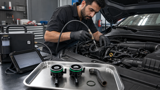Volkswagen PCV intake and boost leak diagnosis in a professional workshop | Partly Works