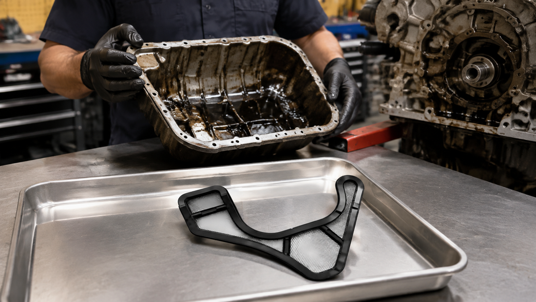 04E115175B Oil Pump Suction Strainer workshop diagnosis and OE fitment check | Partly Works