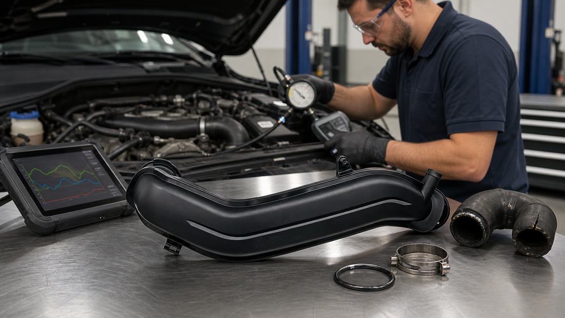 05E145673G 05E145673K Turbo Boost Pipe workshop diagnosis and OE fitment check | Partly Works