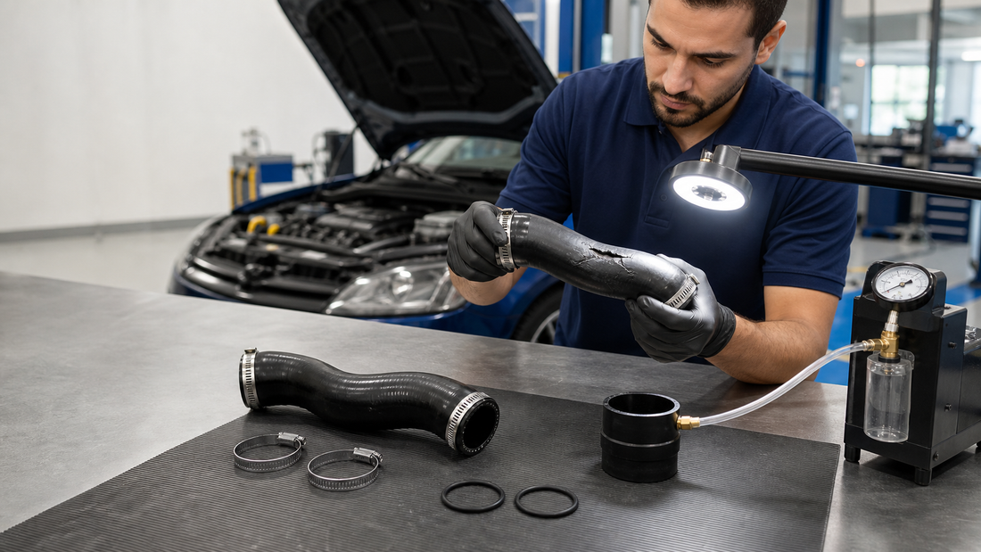 1K0145832AC 1K0145832AA Turbo Boost Pipe workshop diagnosis and OE fitment check | Partly Works