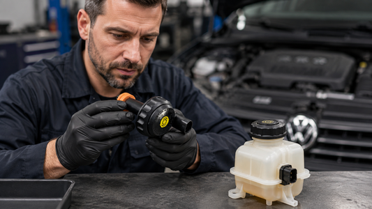 1K2611349C 1K2611349A Brake Fluid Reservoir Cap workshop diagnosis and OE fitment check | Partly Works