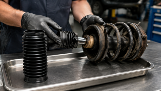 5Q0413175C 5QD413175A Front Shock Absorber Dust Boot workshop diagnosis and OE fitment check | Partly Works