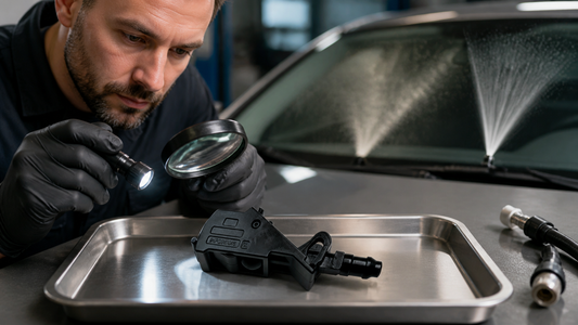 6E0955985 6E0955985B Windshield Washer Nozzle workshop diagnosis and OE fitment check | Partly Works