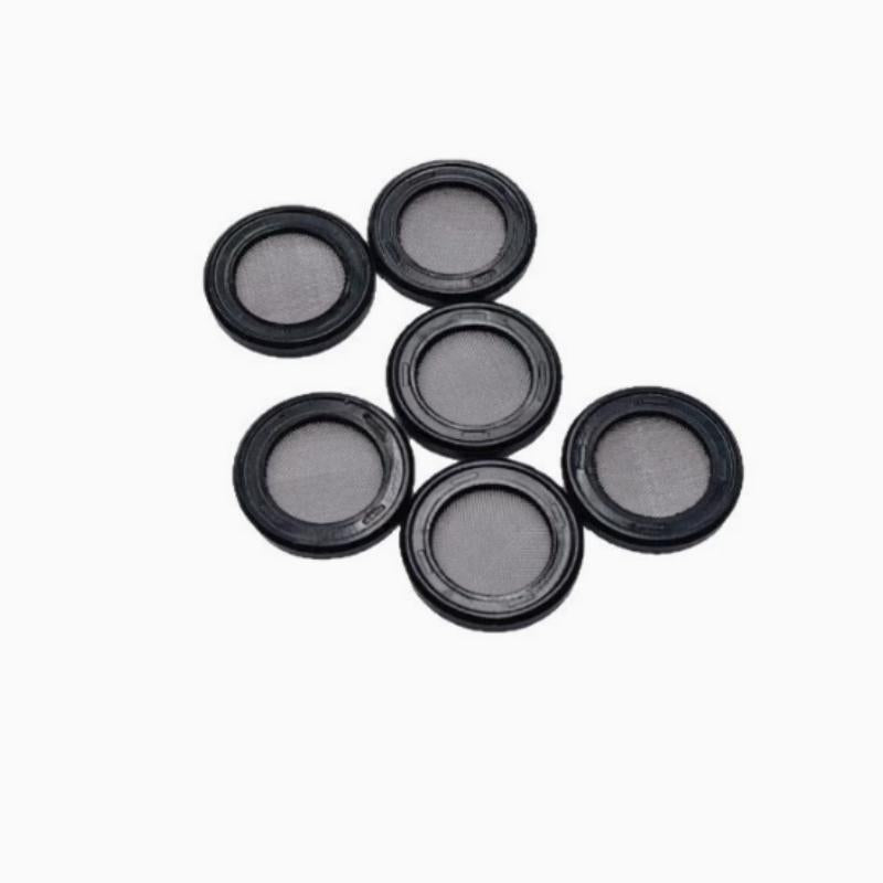 Round cylinder head oil screen gaskets, black rubber ring set