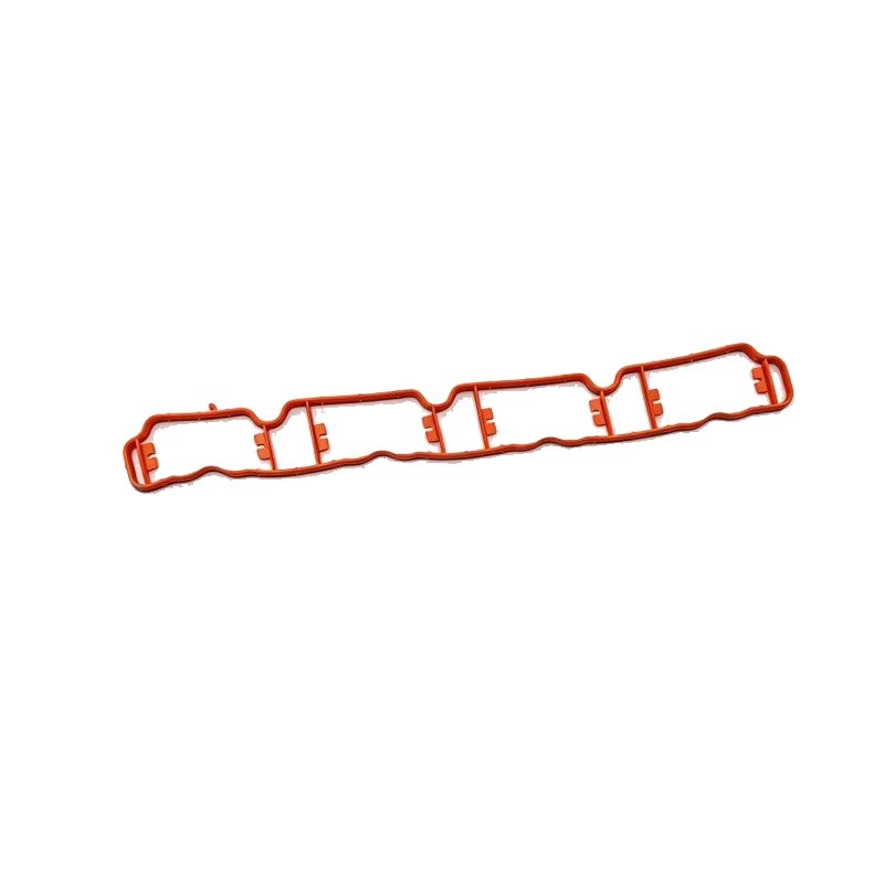 Intake manifold gasket, red gasket strip with rectangular openings