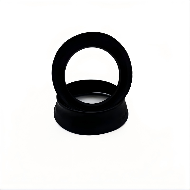 Black engine oil filler cap sealing gasket, round rubber ring
