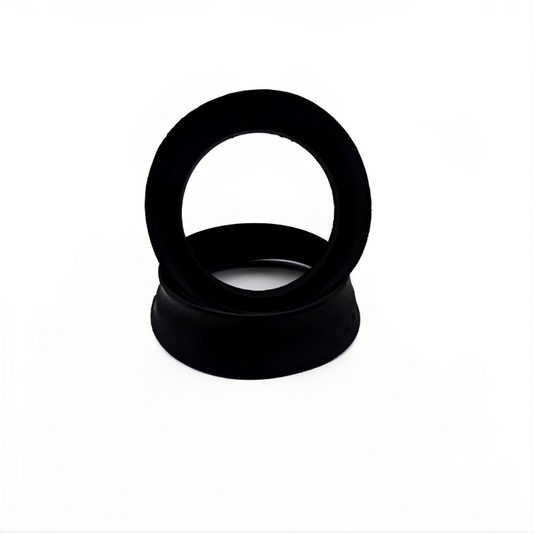 Black engine oil filler cap sealing gasket, round rubber ring