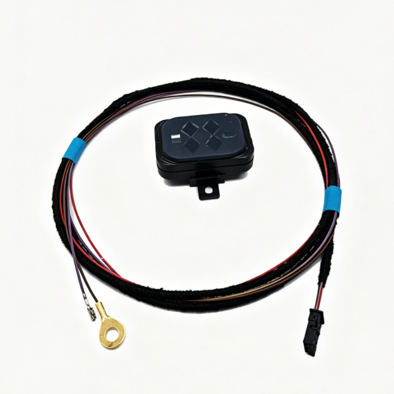 Rain sensor wiring harness kit with sensor module, blue and red/black cables