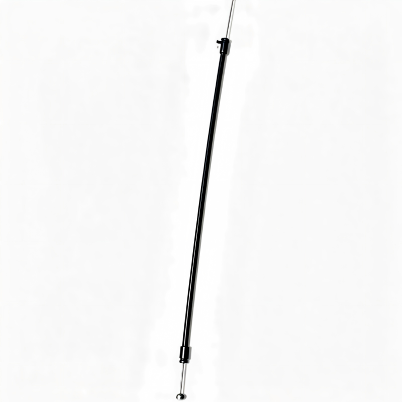Hood release cable with black housing and metal loop end