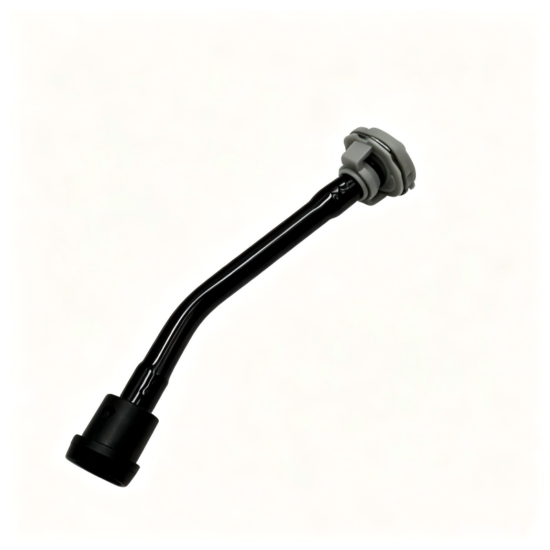 Black engine coolant pipe hose with connector ends