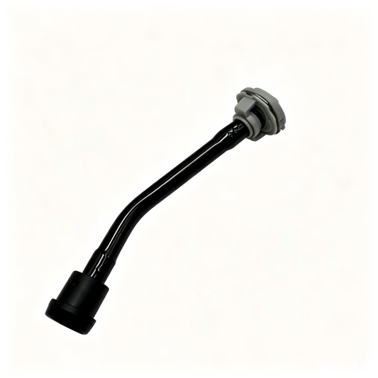 Black engine coolant pipe hose with connector ends