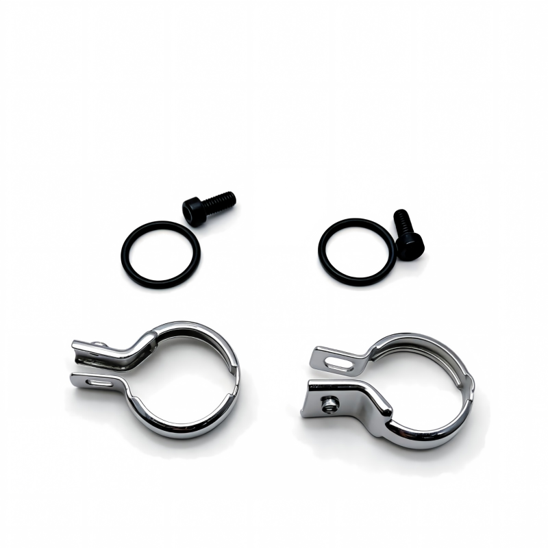 Heater core repair kit: metal hose clamps, black O-ring and fasteners