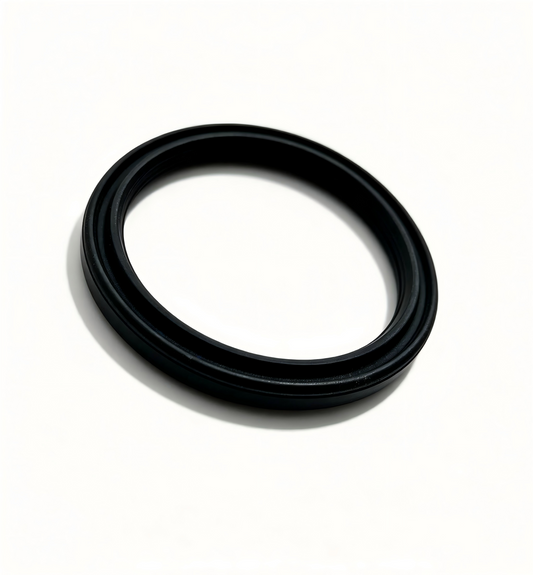 Black oil level sensor seal ring with inner opening, flat rubber gasket