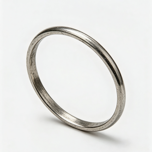 Metal exhaust gasket ring, round seal with polished outer edge