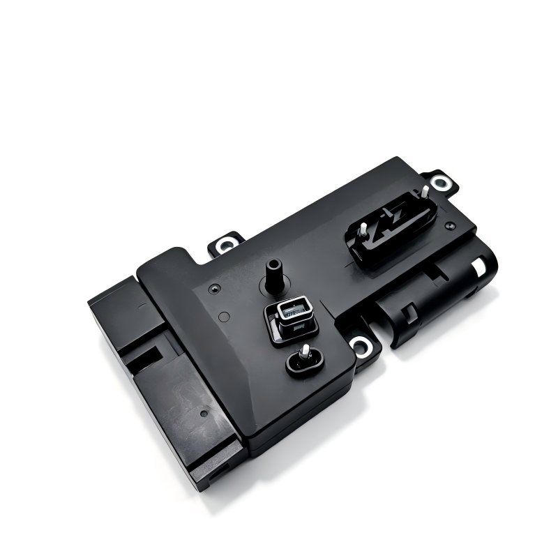 Black seat switch control module with arrow icons and mounting tabs