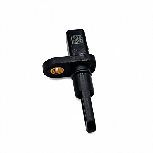 Automotive temperature sensor with black plastic body and electrical connector