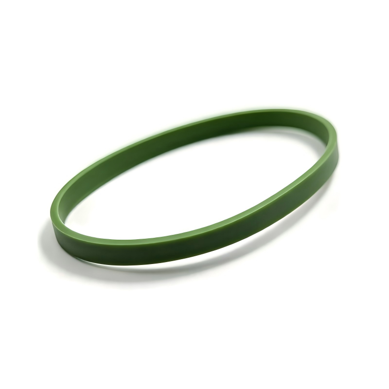 Green throttle body seal ring gasket, flat circular rubber band