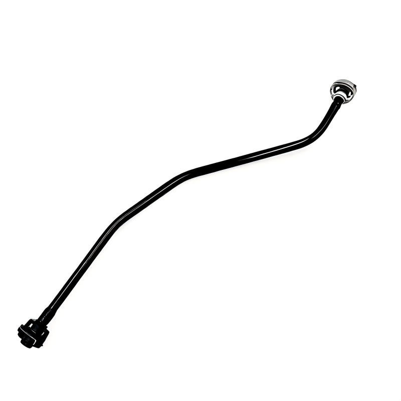 Coolant reservoir hose with small connector and metal spring clip
