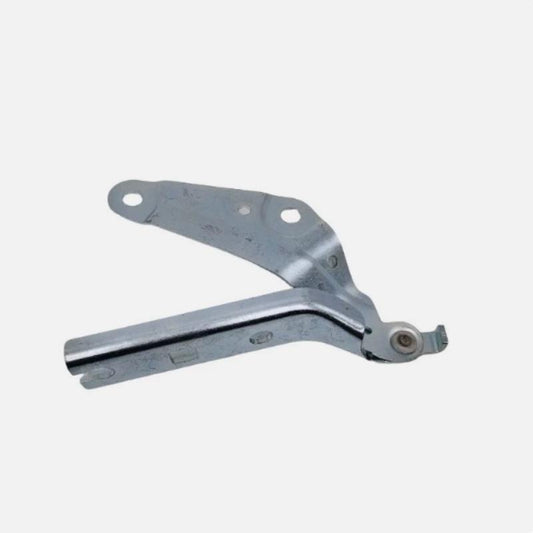 Left and right hood hinge repair bracket pair, steel gray with pivot bolt