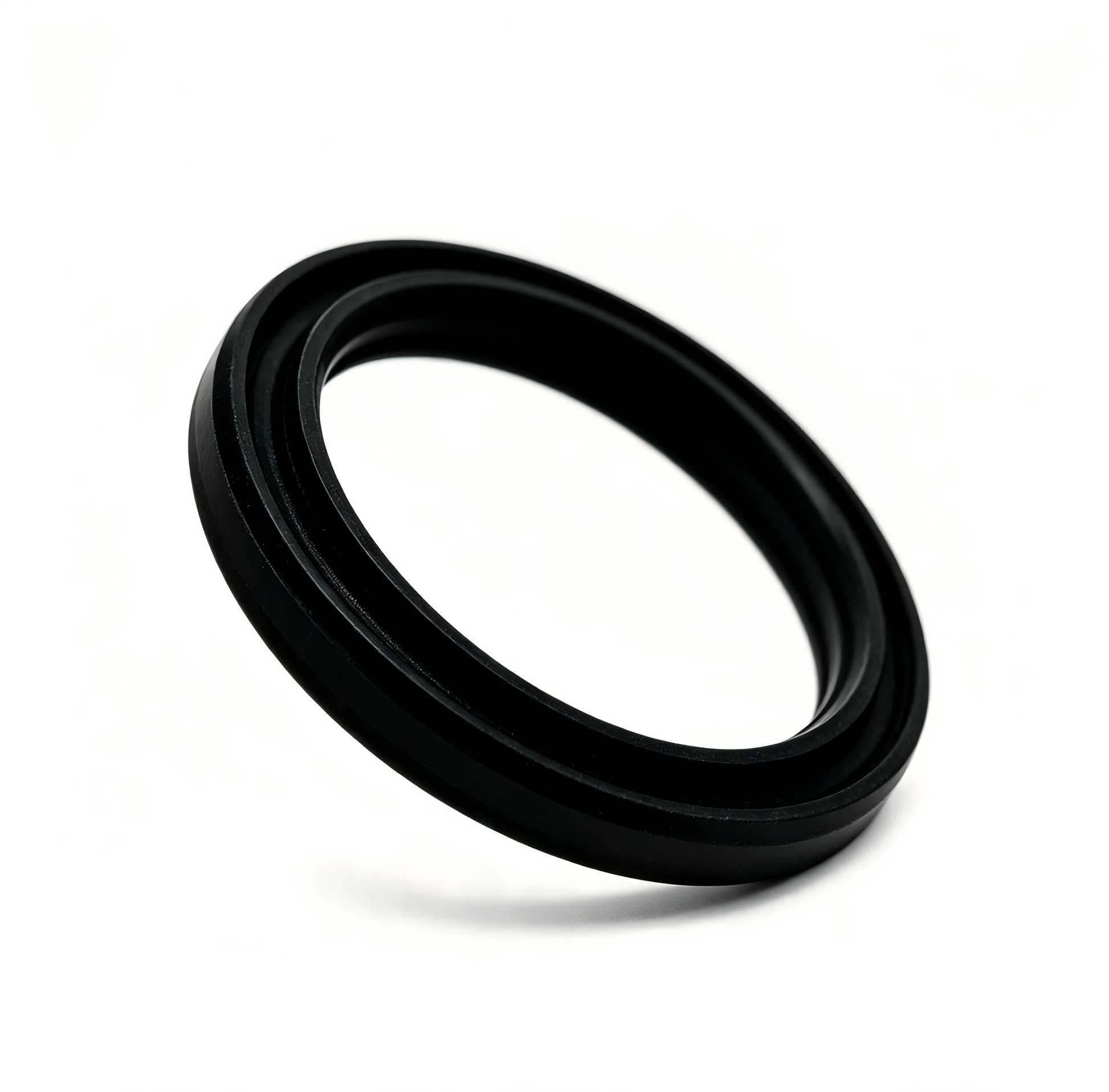 Black oil level sensor seal ring, oval profile with inner opening