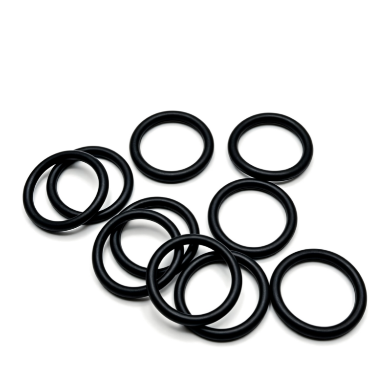 Black rubber coolant seal rings, set of eight