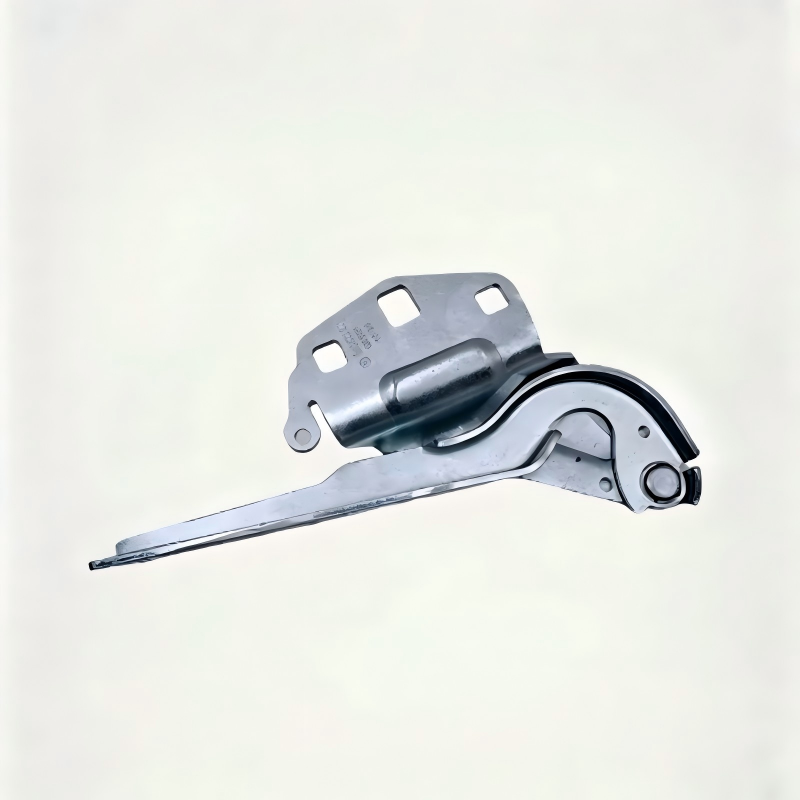 Hood hinge support bracket with mounting holes, metal, left/right pair