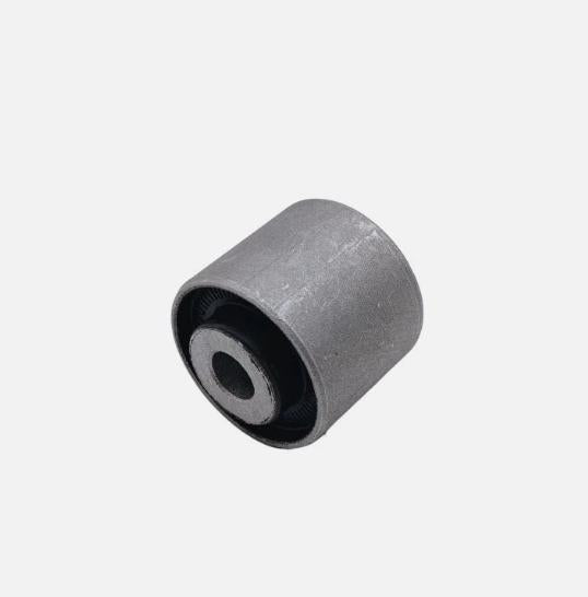 Control arm bushing, gray rubber with black inner bushing and metal sleeve