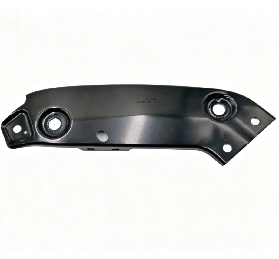 Headlight mounting bracket, black metal bar with two circular mount holes