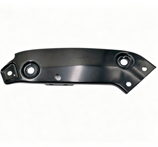 Headlight mounting bracket, black metal bar with two circular mount holes