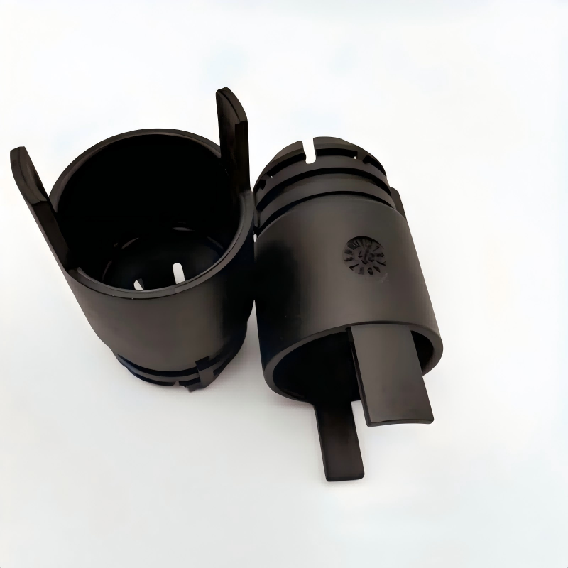 Black heater hose quick connector clip with latch, for heater core hose connection
