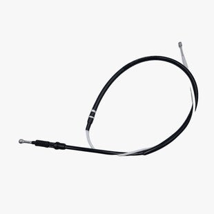 Black brake or control cable with straight connector end and metal tip