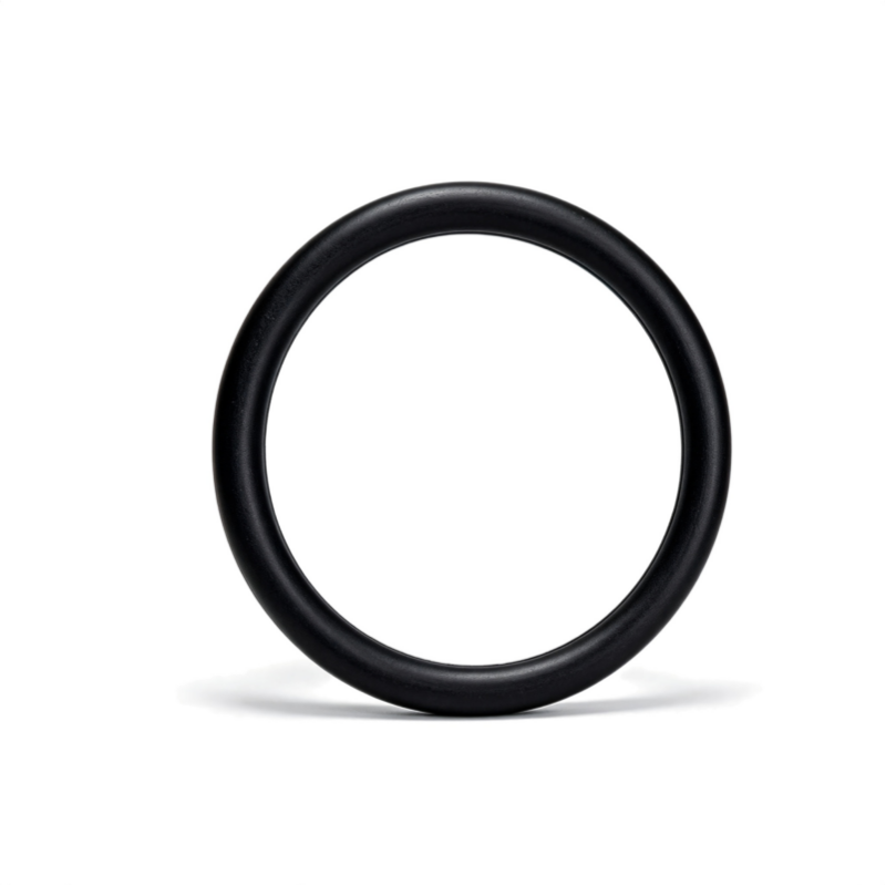 Black coolant hose loop with molded rubber texture