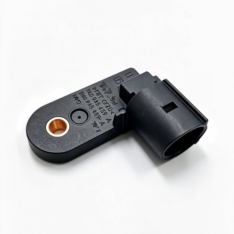 Brake master cylinder sensor with molded black body and metal contact hole