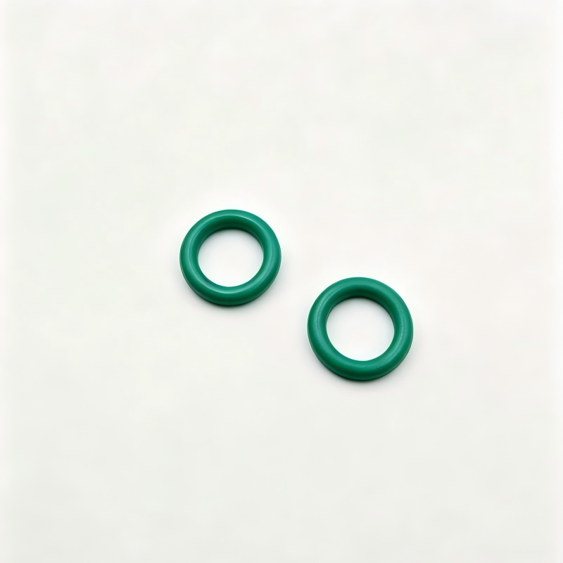 Fuel line seal O-rings, dark green, two rings