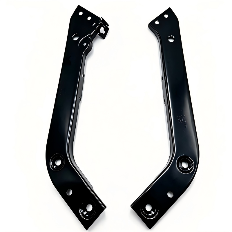 Set of headlight brackets for VW Tiguan, black metal brackets with mounting holes